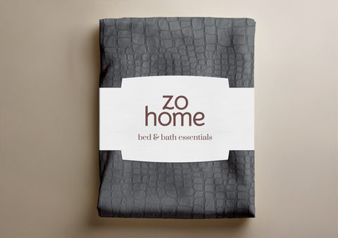 Zohome Dekbedovertrek Coccodrillo Classic Antracite - 100% Microvezel - 200x200-220 cm
