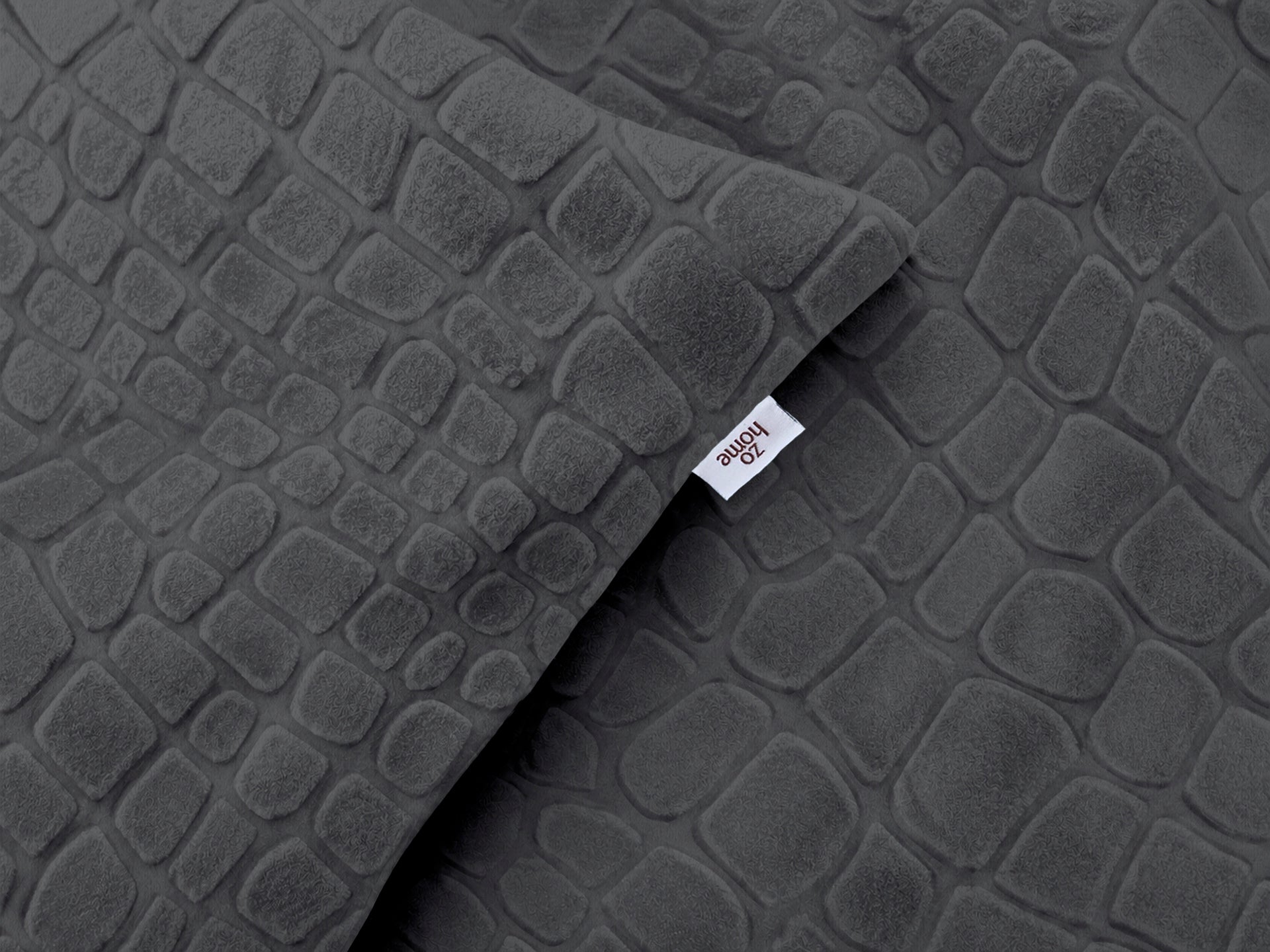 Zohome Dekbedovertrek Coccodrillo Classic Antracite - 100% Microvezel - 200x200-220 cm