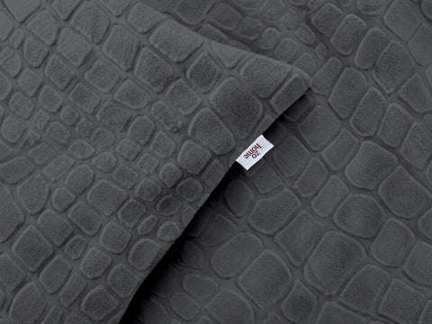 Zohome Dekbedovertrek Coccodrillo Classic Antracite - 100% Microvezel - 200x200-220 cm