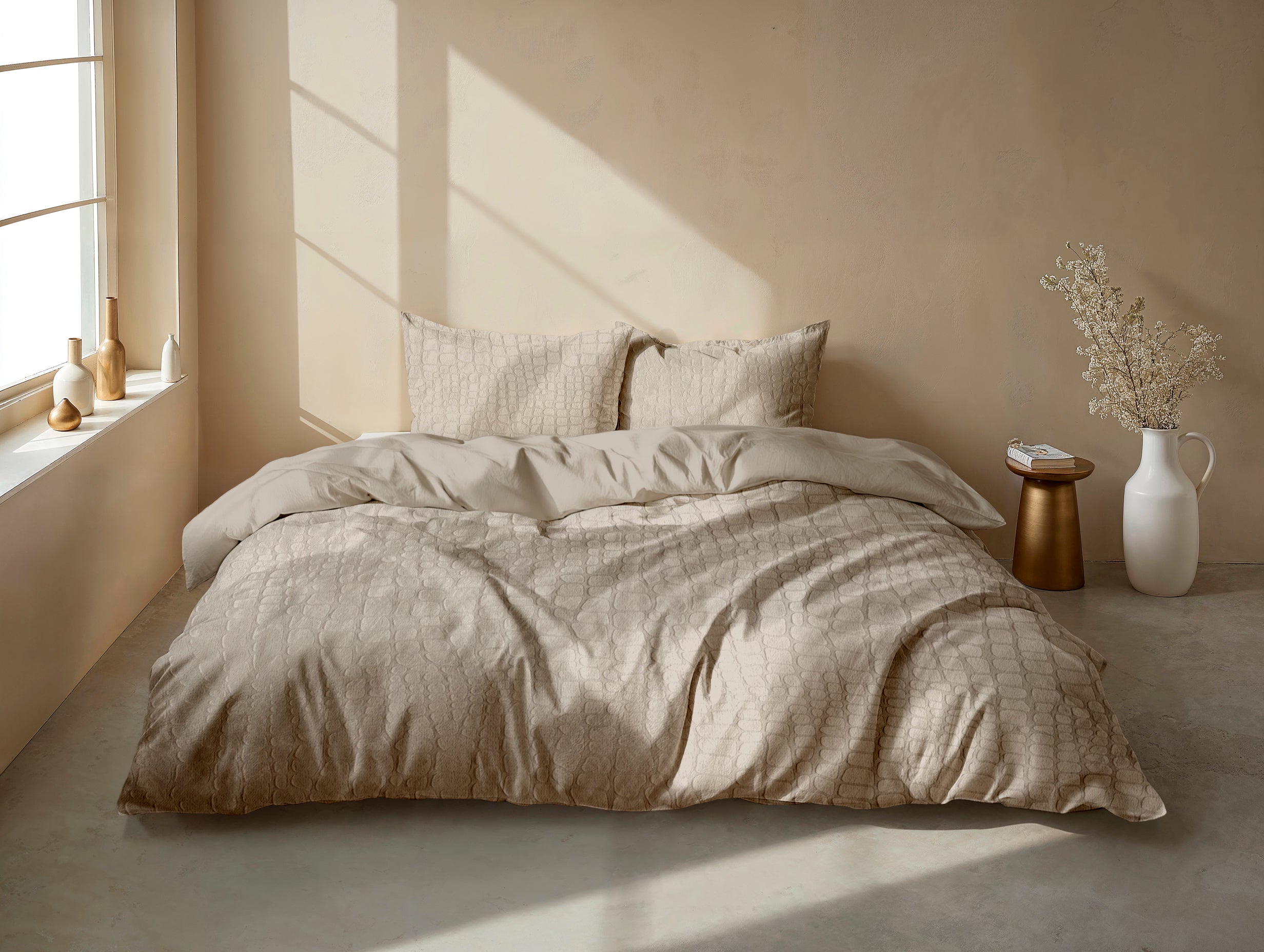 Zohome Dekbedovertrek Coccodrillo Forest Sand - 100% Microvezel - 140x200 cm