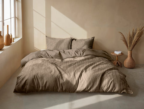 Zohome Dekbedovertrek Coccodrillo Real Taupe - 100% Microvezel - 140x200 cm
