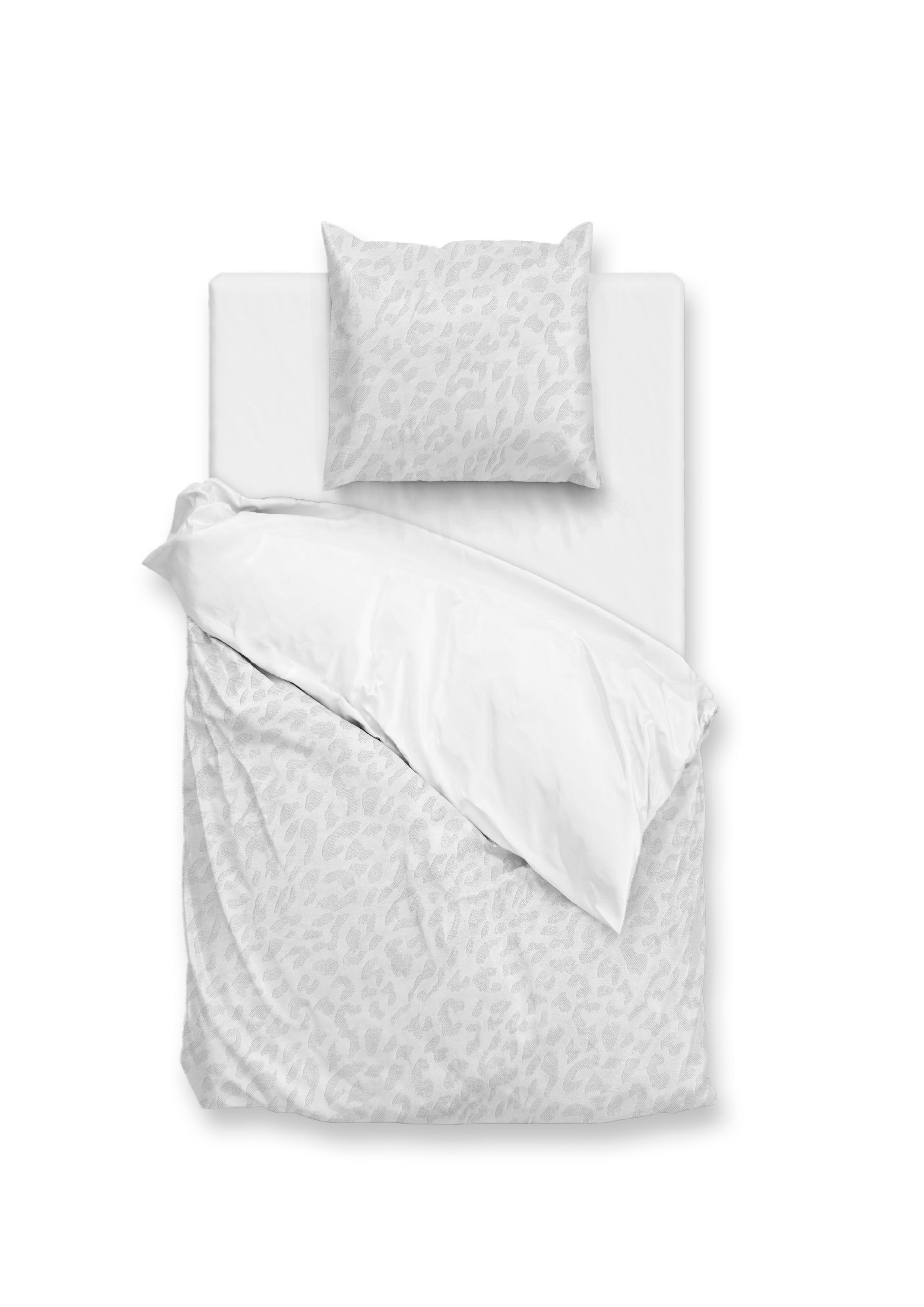 Zohome Dekbedovertrek Leopardo White - 100% Microvezel - 140x200 cm