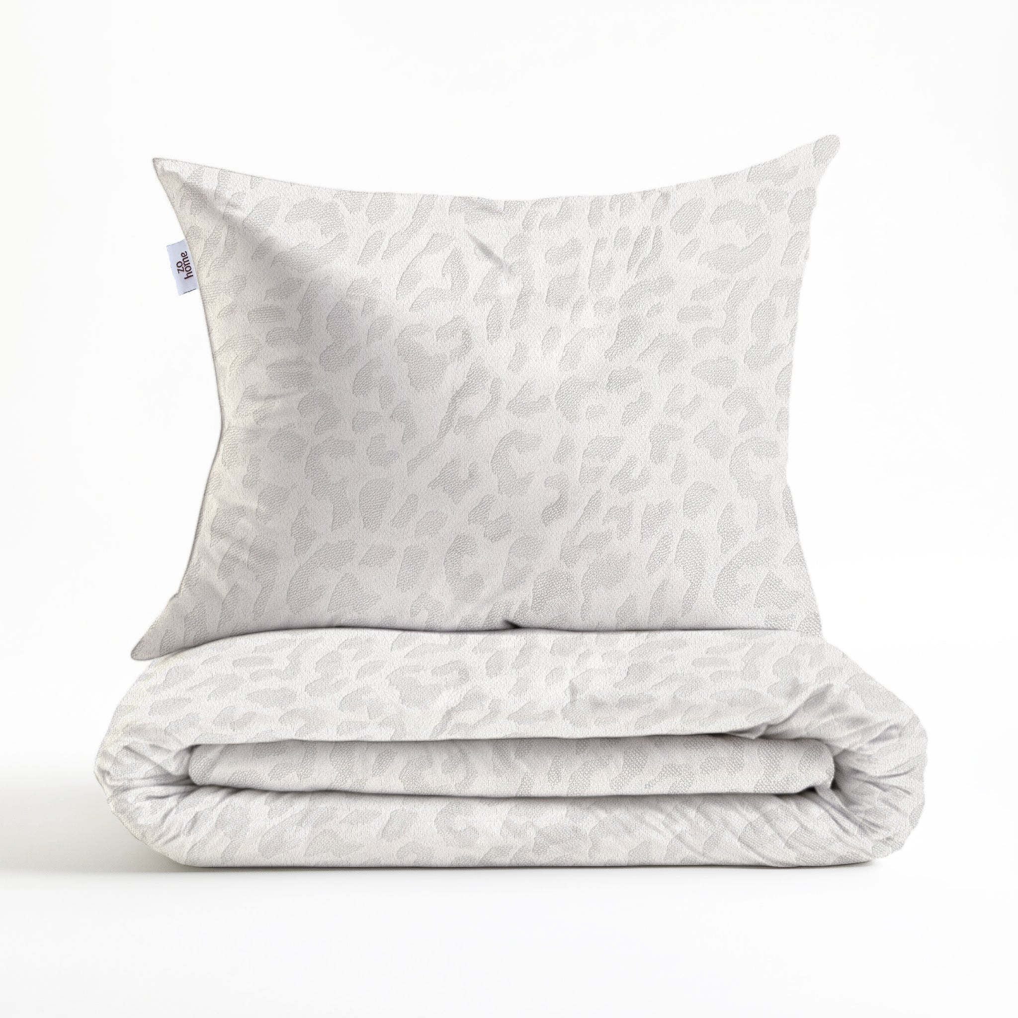 Zohome Dekbedovertrek Leopardo White - 100% Microvezel - 140x200 cm