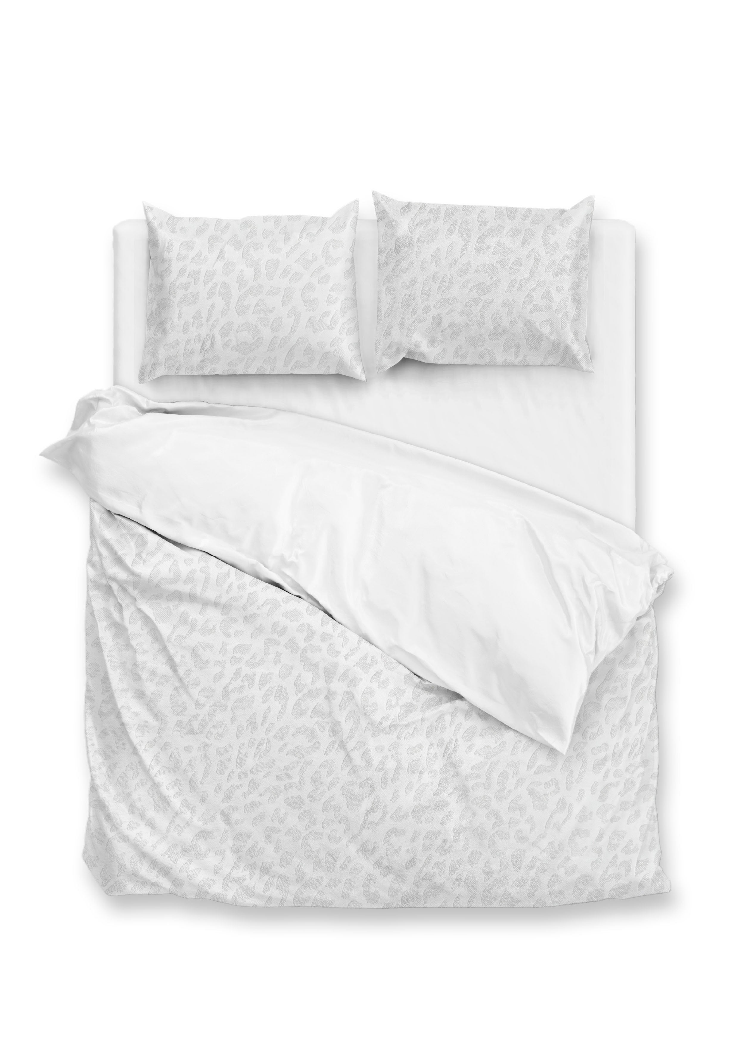 Zohome Dekbedovertrek Leopardo White - 100% Microvezel - 200x200-220 cm