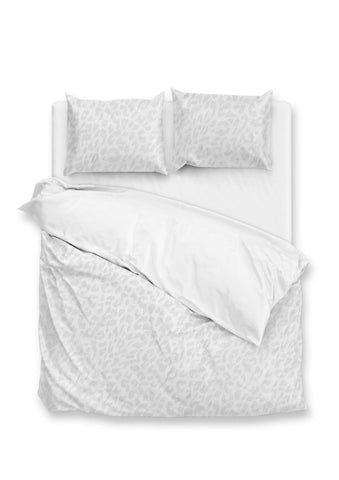 Zohome Dekbedovertrek Leopardo White - 100% Microvezel - 200x200-220 cm