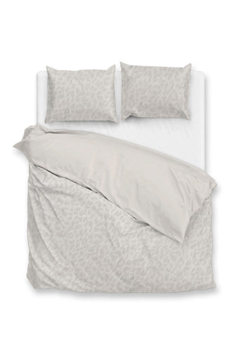 Zohome Dekbedovertrek Leopardo Off-White - 100% Microvezel - 200x200-220 cm