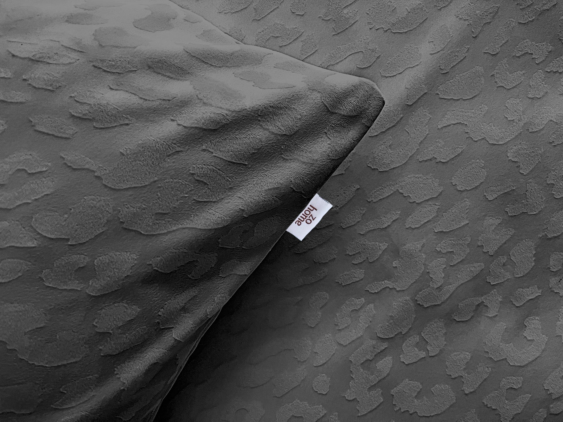 Zohome Dekbedovertrek Leopardo Classic Antracite - 100% Microvezel - 140x200 cm