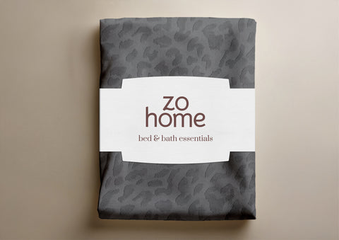 Zohome Dekbedovertrek Leopardo Classic Antracite - 100% Microvezel - 200x200-220 cm