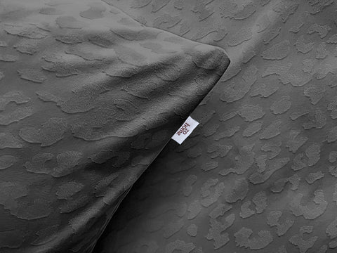 Zohome Dekbedovertrek Leopardo Classic Antracite - 100% Microvezel - 200x200-220 cm