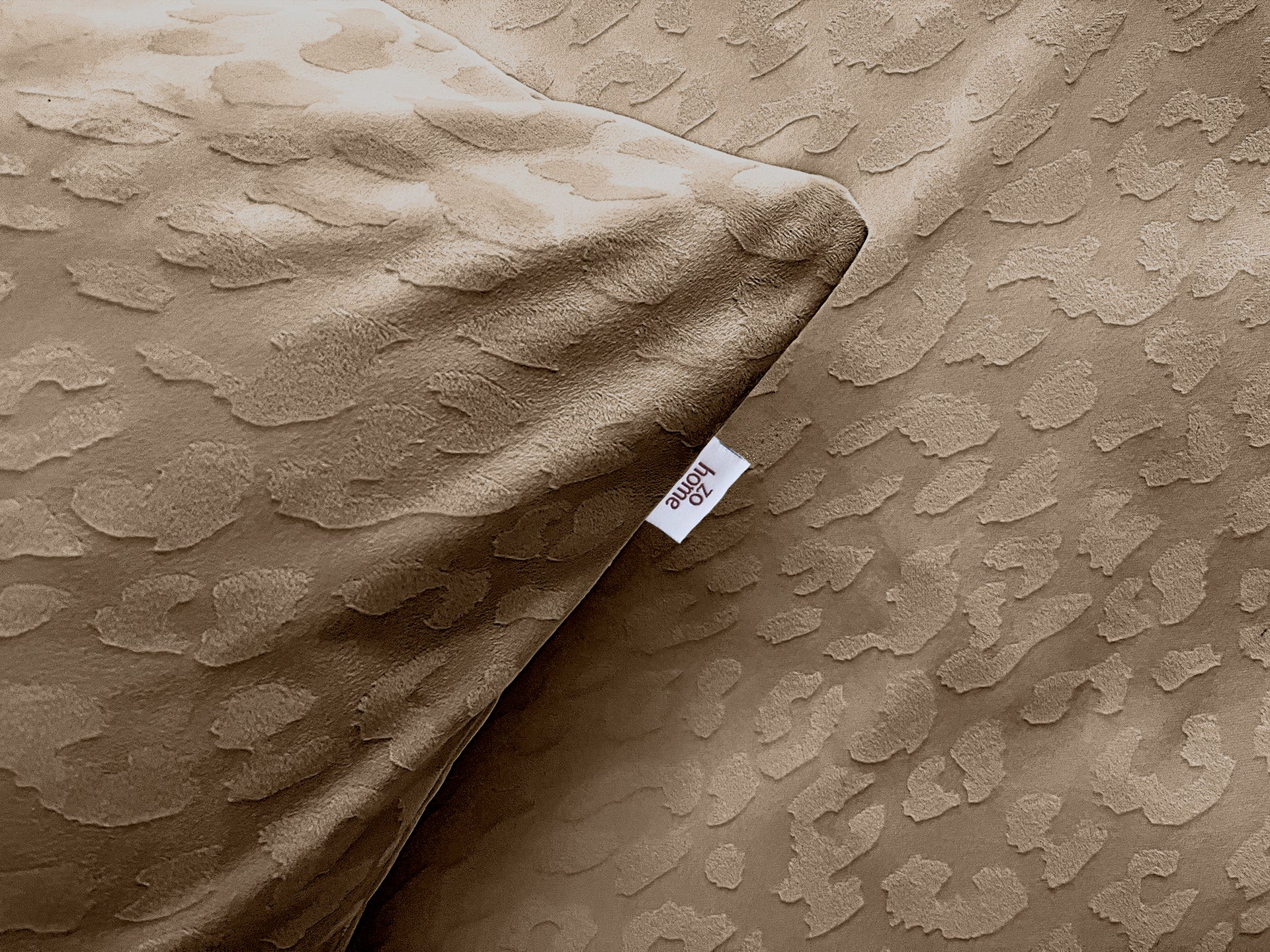 Zohome Dekbedovertrek Leopardo Real Taupe - 100% Microvezel - 140x200 cm