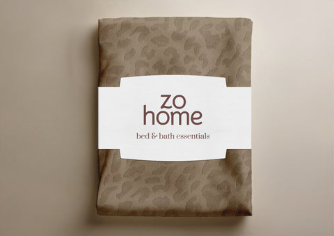 Zohome Dekbedovertrek Leopardo Real Taupe - 100% Microvezel - 200x200-220 cm