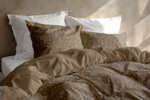 Zohome Dekbedovertrek Leopardo Real Taupe - 100% Microvezel - 240x200-220 cm
