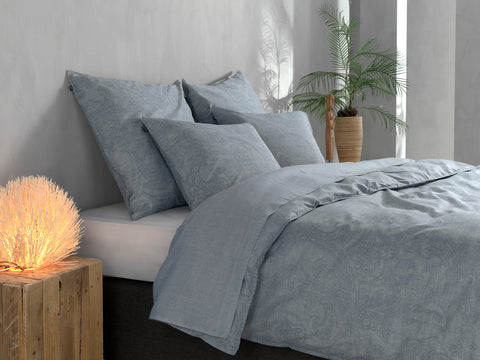 Zohome Dekbedovertrek Paisley di Lino Denim Blue - 100% Katoen
