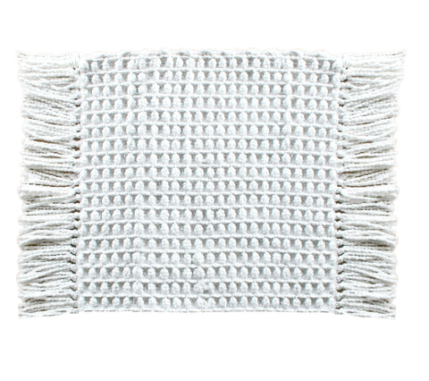 Heckettlane Badmat Madras White - 65% Katoen 35% Polyester