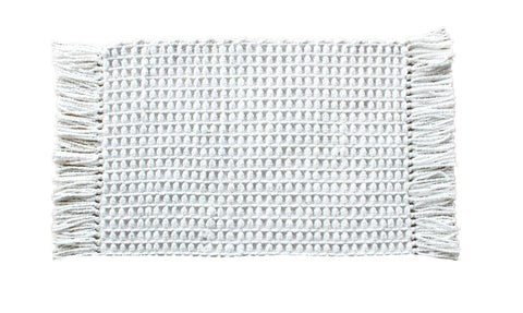 Heckettlane Badmat Madras White - 65% Katoen 35% Polyester