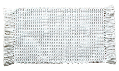 Heckettlane Badmat Madras White - 65% Katoen 35% Polyester