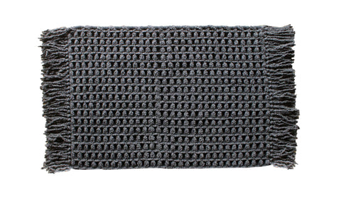 Heckettlane Badmat Madras Dark Grey - 65% Katoen 35% Polyester