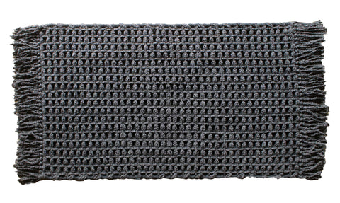 Heckettlane Badmat Madras Dark Grey - 65% Katoen 35% Polyester