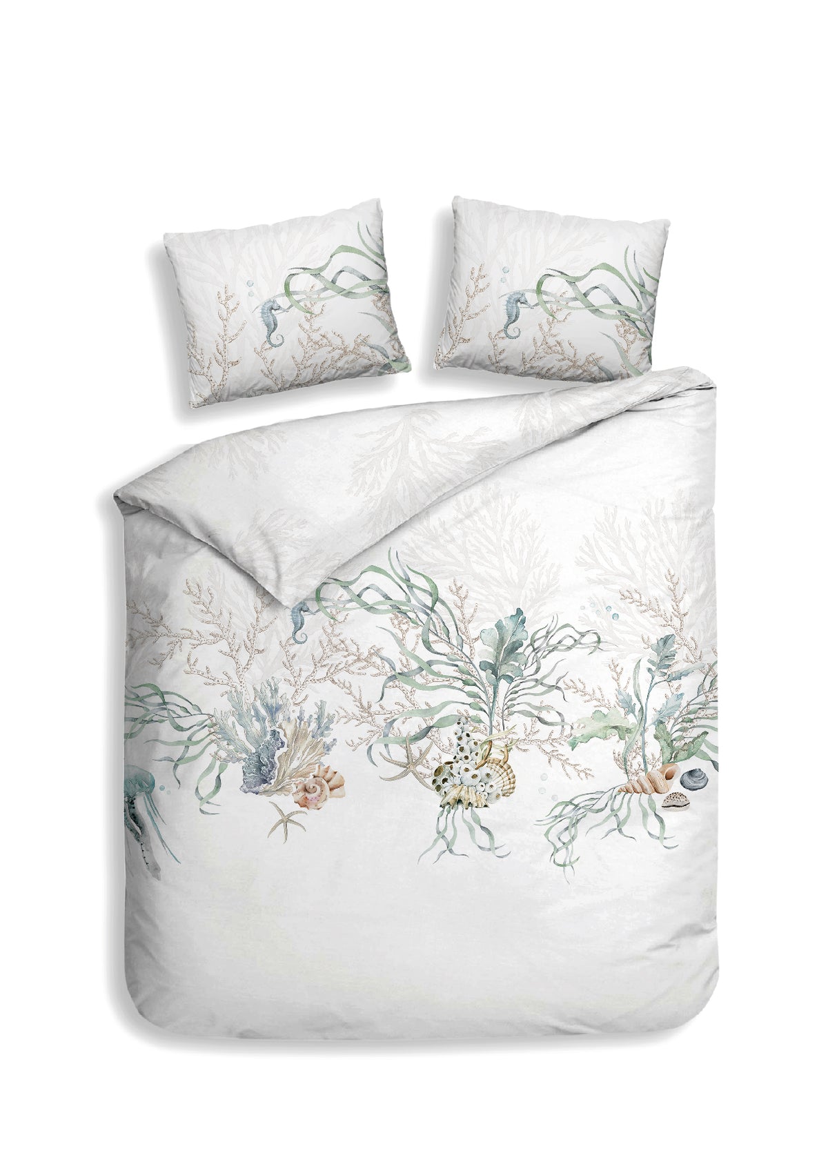 Heckettlane Dekbedovertrek Agnia White - 100% Katoen-Satijn