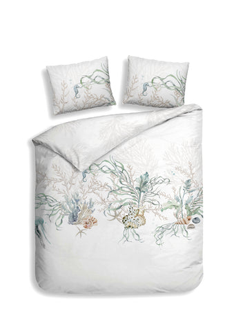 Heckettlane Dekbedovertrek Agnia White - 100% Katoen-Satijn