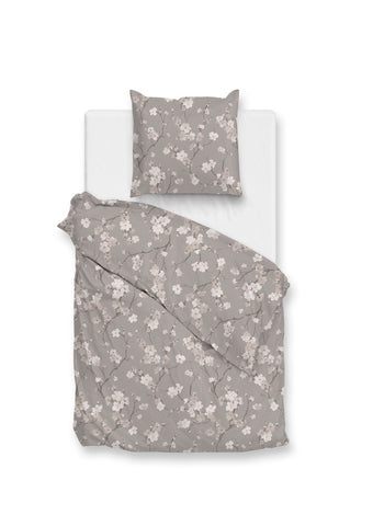 Zohome Dekbedovertrek Aria Grey - 100% Katoen-Flanel