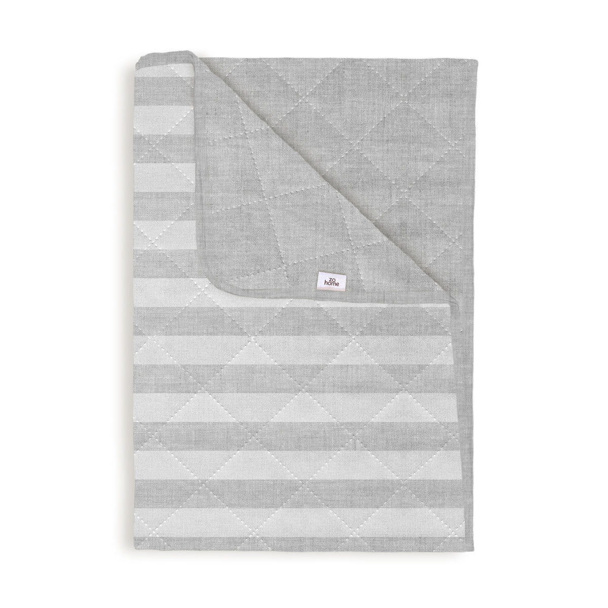 Zohome Sprei Banda di Lino Dove Grey - 100% Polyester
