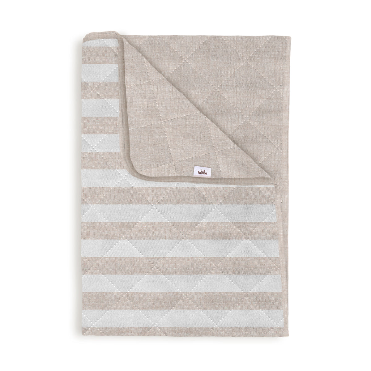 Zohome Sprei Banda di Lino Sandy Beige - 100% Polyester