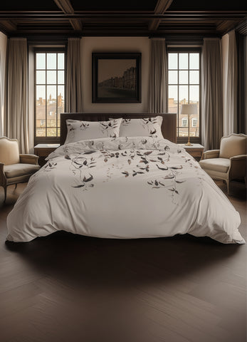 Heckettlane Dekbedovertrek Bennet Natural - 100% Katoen-Satijn