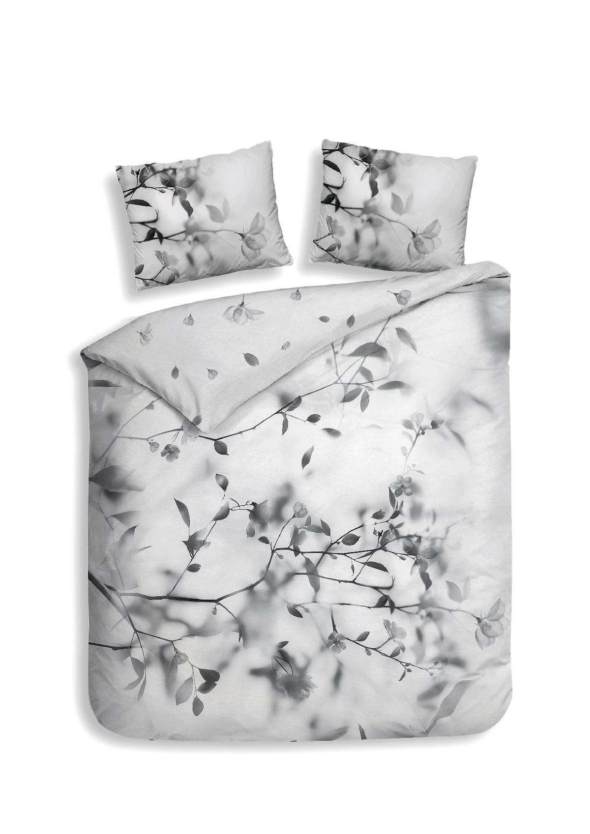 Heckettlane Dekbedovertrek Berta Dove Grey - 100% Katoen-Satijn