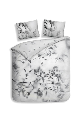 Heckettlane Dekbedovertrek Berta Dove Grey - 100% Katoen-Satijn