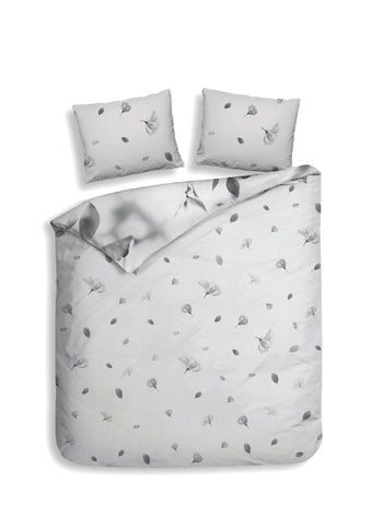 Heckettlane Dekbedovertrek Berta Dove Grey - 100% Katoen-Satijn