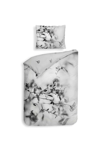 Heckettlane Dekbedovertrek Berta Dove Grey - 100% Katoen-Satijn