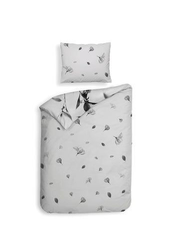 Heckettlane Dekbedovertrek Berta Dove Grey - 100% Katoen-Satijn