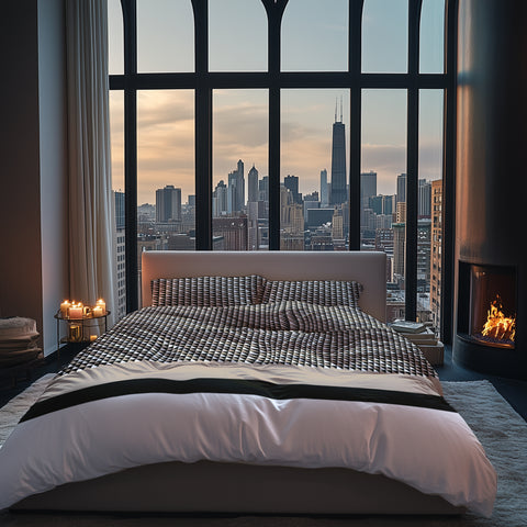 Heckettlane Dekbedovertrek Carter Natural - 100% Katoen-Satijn