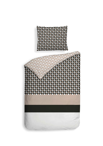 Heckettlane Dekbedovertrek Carter Natural - 100% Katoen-Satijn