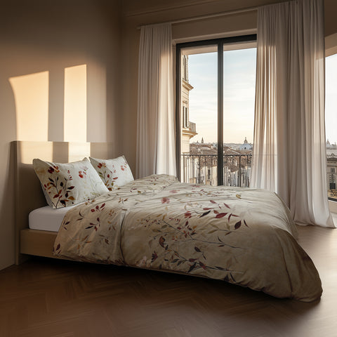 Heckettlane Dekbedovertrek Caterina Natural - 100% Katoen-Satijn