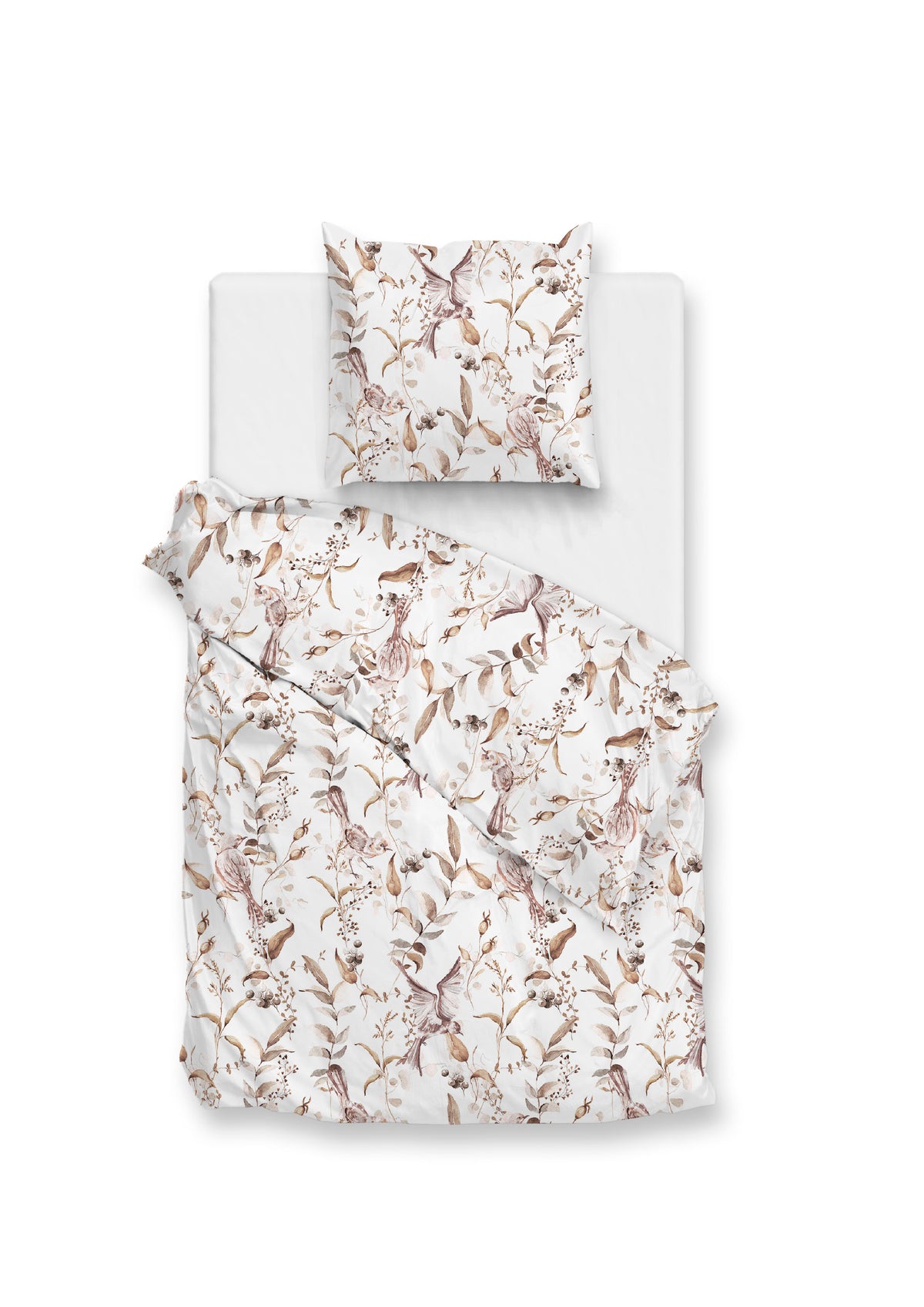 Zohome Dekbedovertrek Colette White - 100% Katoen-Flanel