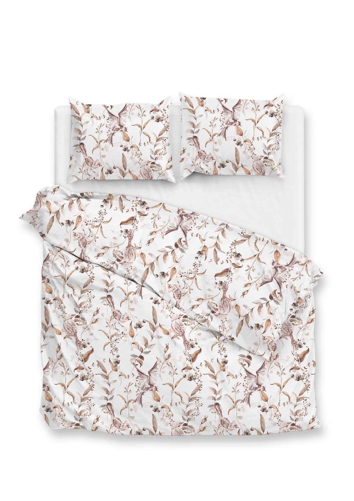 Zohome Dekbedovertrek Colette White - 100% Katoen-Flanel