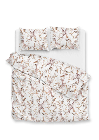 Zohome Dekbedovertrek Colette White - 100% Katoen-Flanel