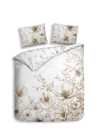 Heckettlane Dekbedovertrek Giotto Off-White - 100% Katoen-Satijn