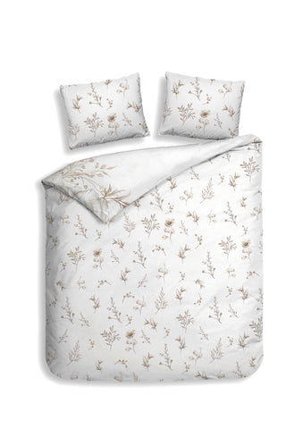 Heckettlane Dekbedovertrek Giotto Off-White - 100% Katoen-Satijn