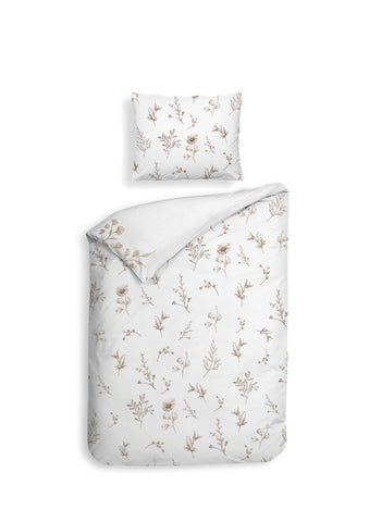 Heckettlane Dekbedovertrek Giotto Off-White - 100% Katoen-Satijn