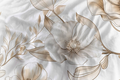 Heckettlane Dekbedovertrek Giotto Off-White - 100% Katoen-Satijn