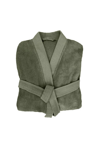 Heckettlane Badjas Premium Army Green - 100% Katoen