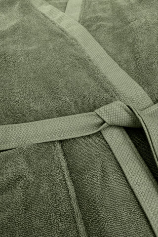 Heckettlane Badjas Premium Army Green - 100% Katoen