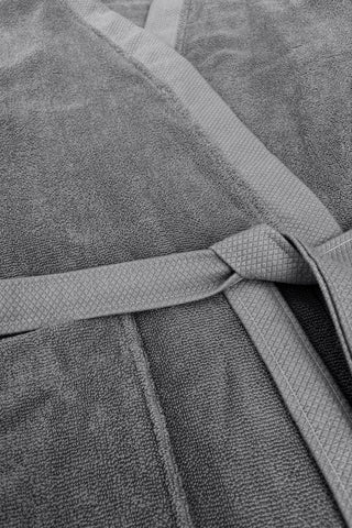 Heckettlane Badjas Premium Classic Anthracite - 100% Katoen