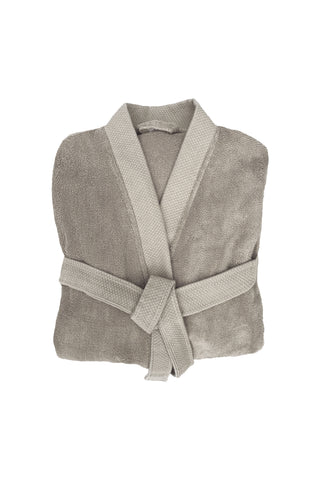 Heckettlane Badjas Premium Glacier Grey - 100% Katoen