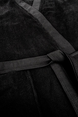 Heckettlane Badjas Premium Night Black - 100% Katoen