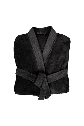 Heckettlane Badjas Premium Night Black - 100% Katoen