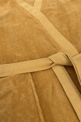 Heckettlane Badjas Premium Ochre Yellow - 100% Katoen